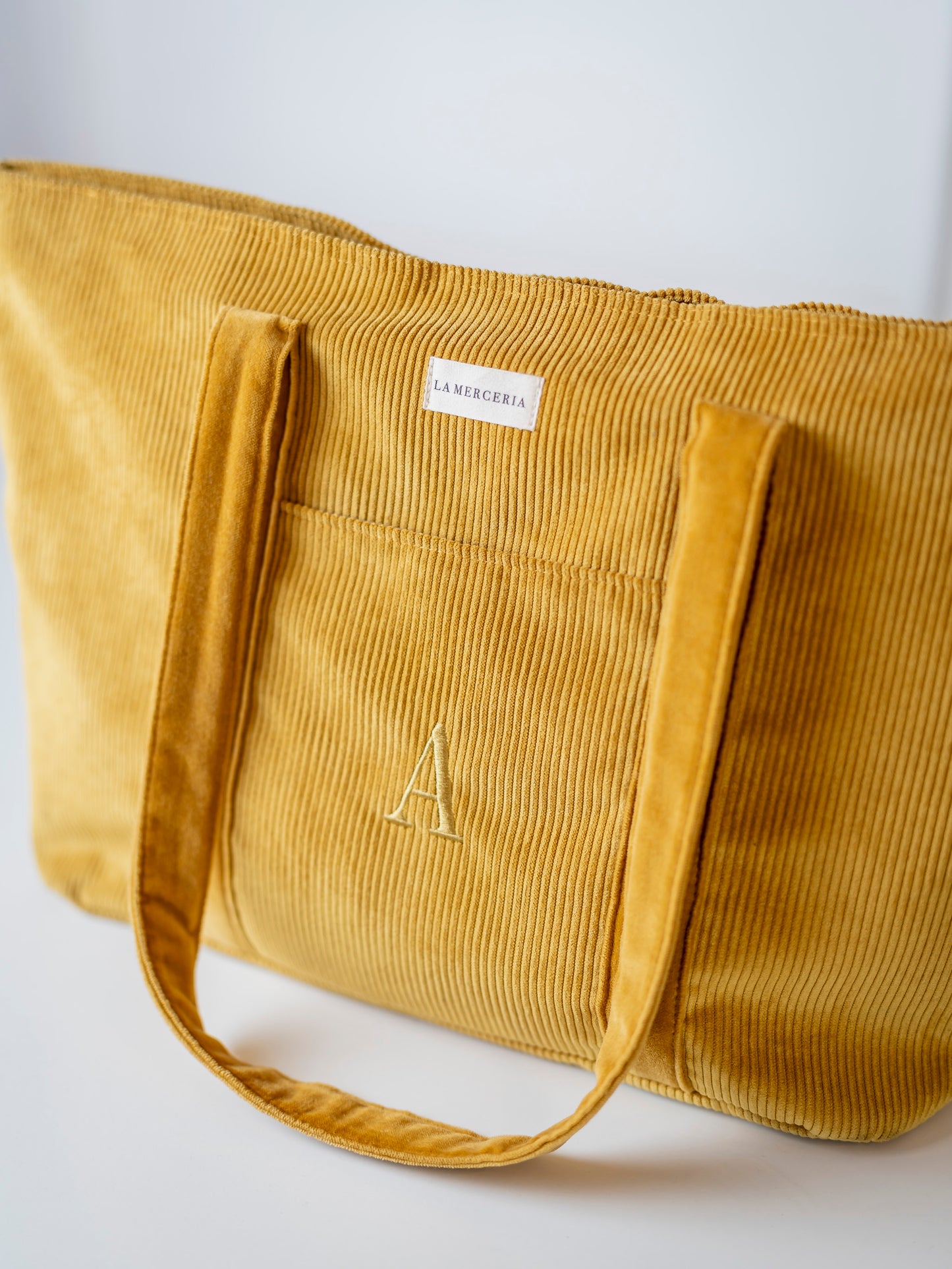 Yellow Tote Bag Corduroy