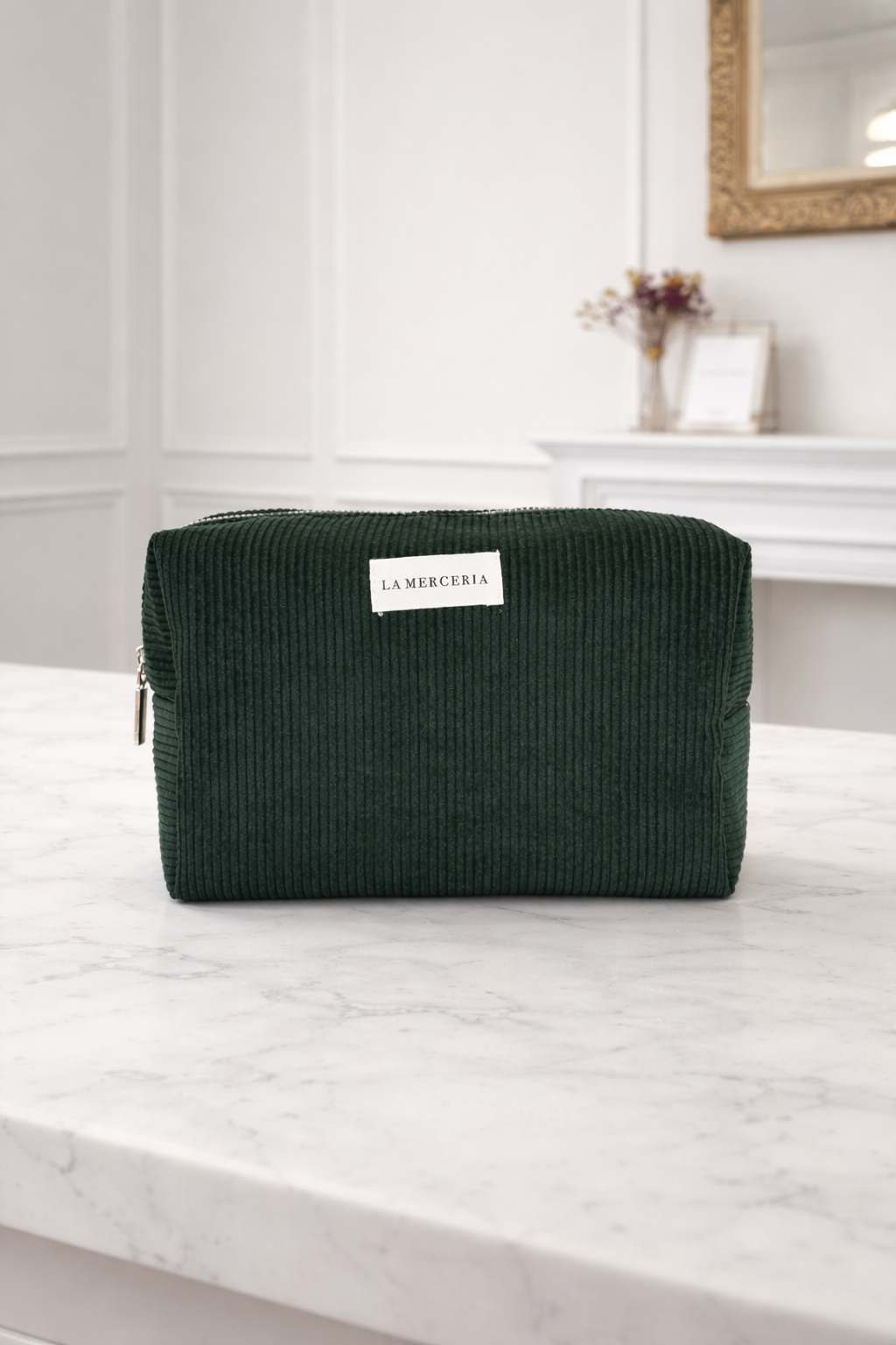 Neceser Green Corduroy