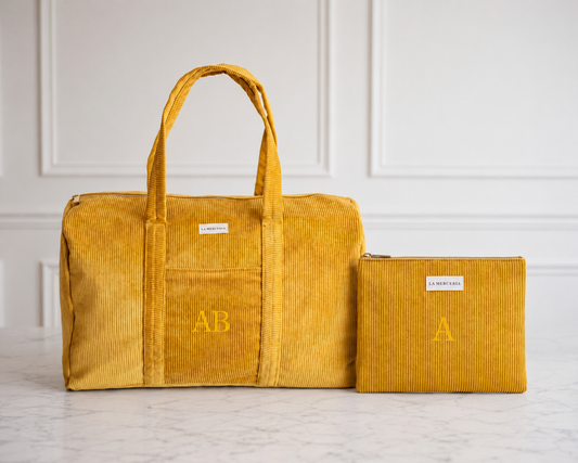 Yellow Big Bag Corduroy + Yellow Case de Regalo
