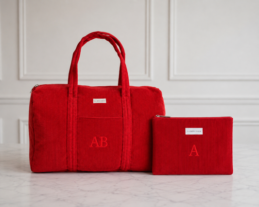 Red Big Bag Corduroy + Red Case de Regalo