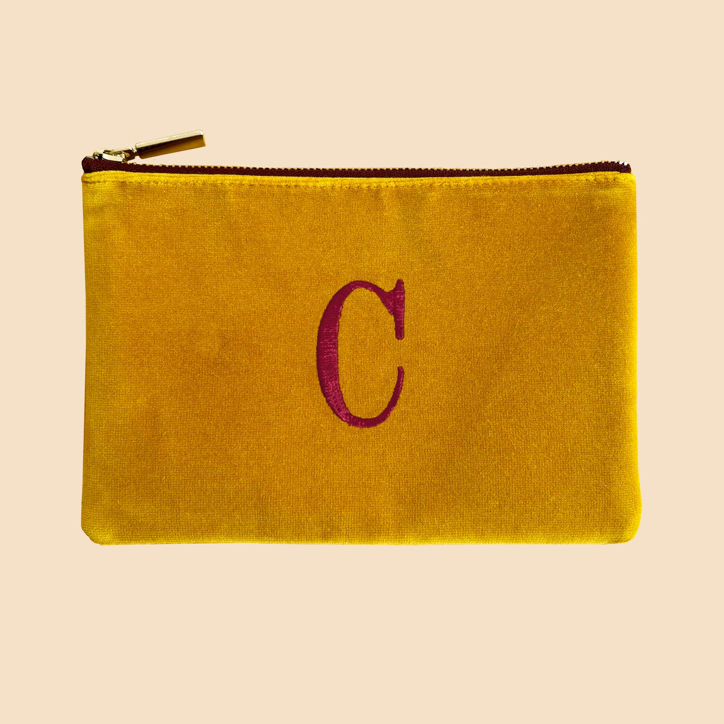 ESTUCHE MOSTAZA BICOLOR