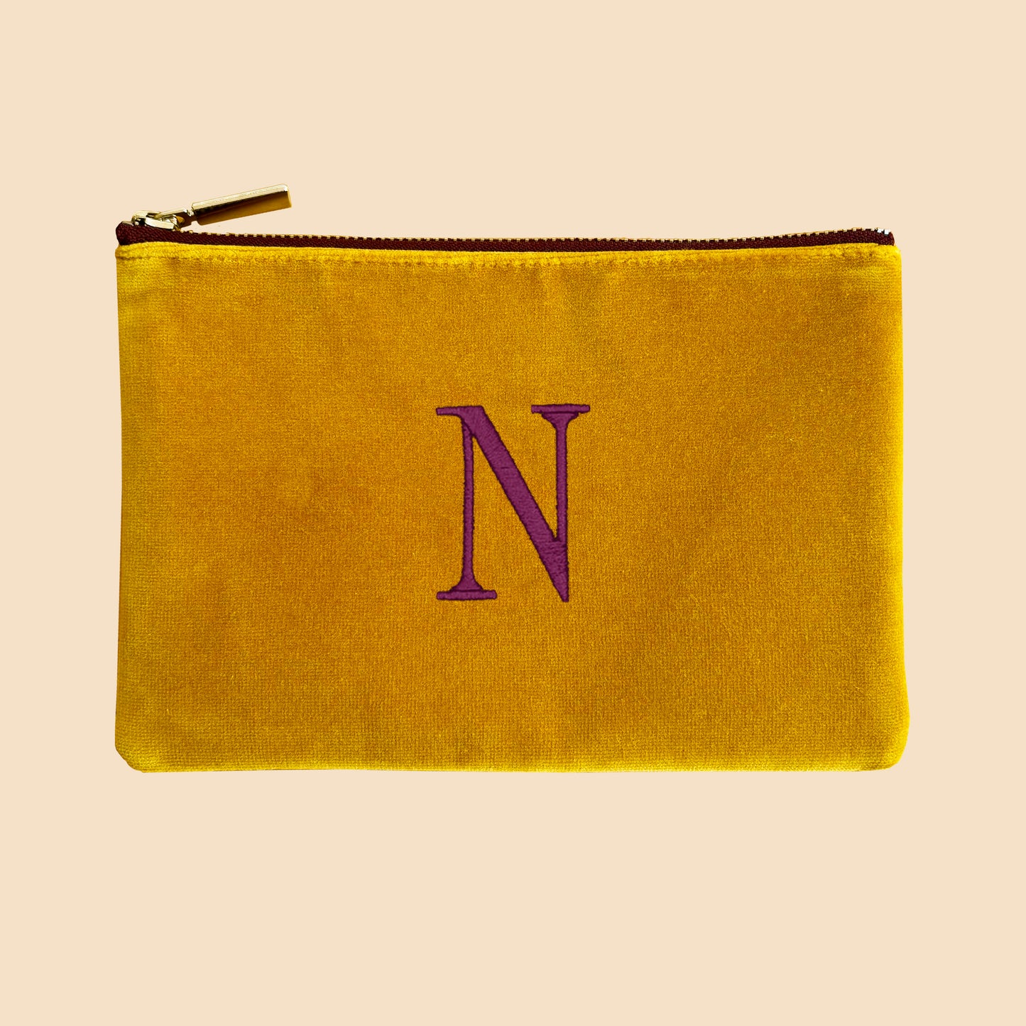 ESTUCHE MOSTAZA BICOLOR