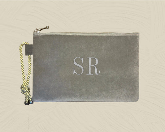 Clutch Gris Perla
