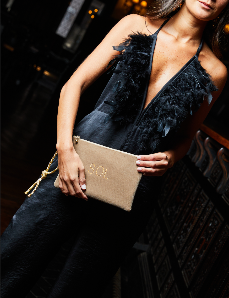 Clutch Beige