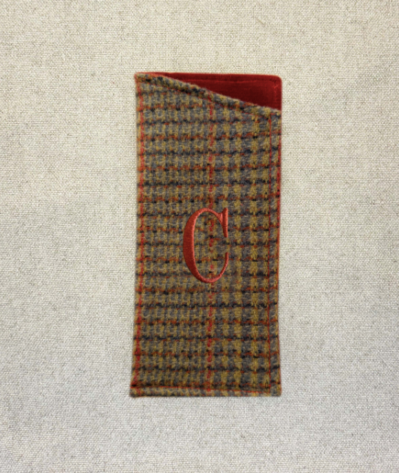 Funda de Anteojos Tweed Naranjo