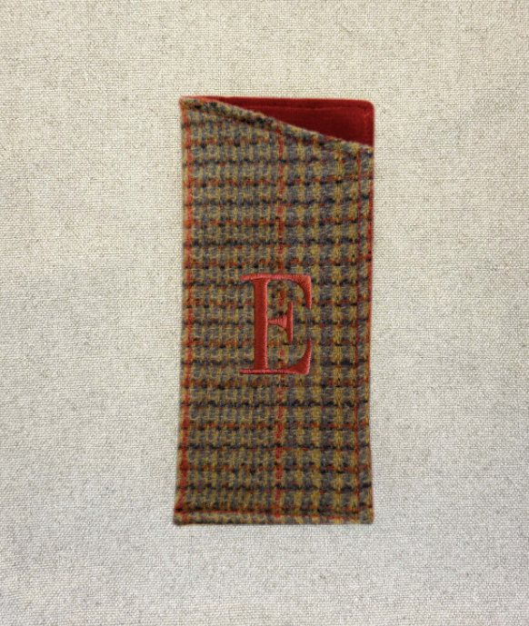 Funda de Anteojos Tweed Naranjo