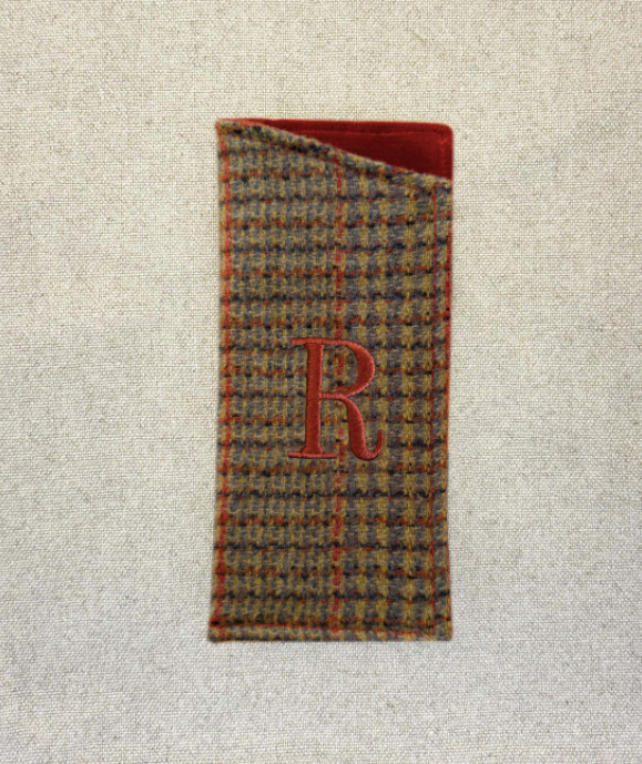 Funda de Anteojos Tweed Naranjo