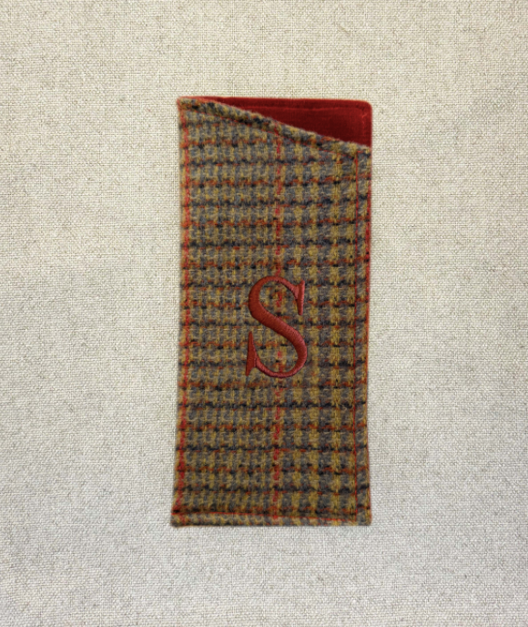Funda de Anteojos Tweed Naranjo