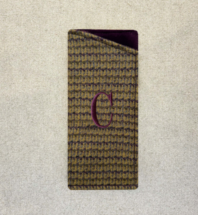 Funda de Anteojos Tweed Morado