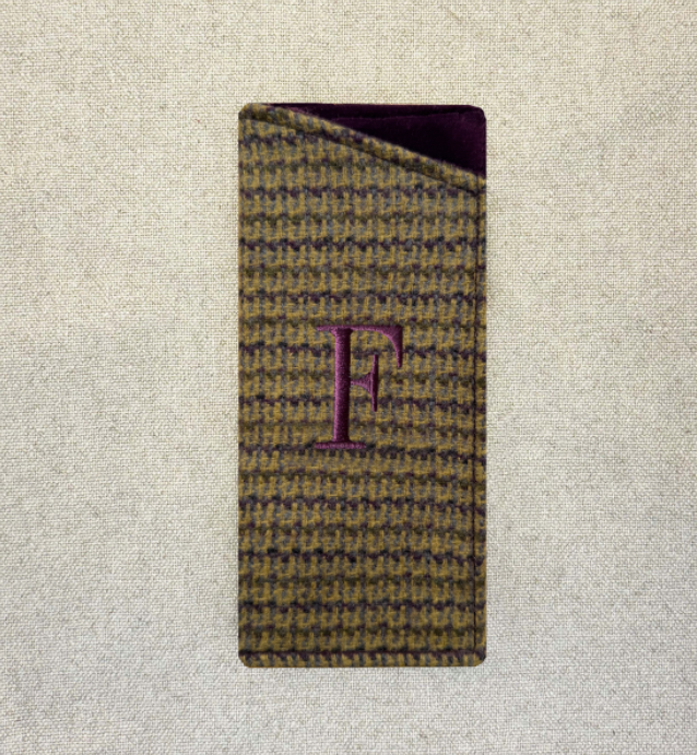 Funda de Anteojos Tweed Morado