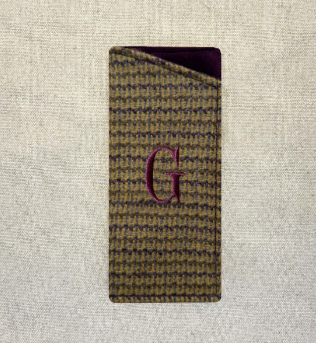 Funda de Anteojos Tweed Morado