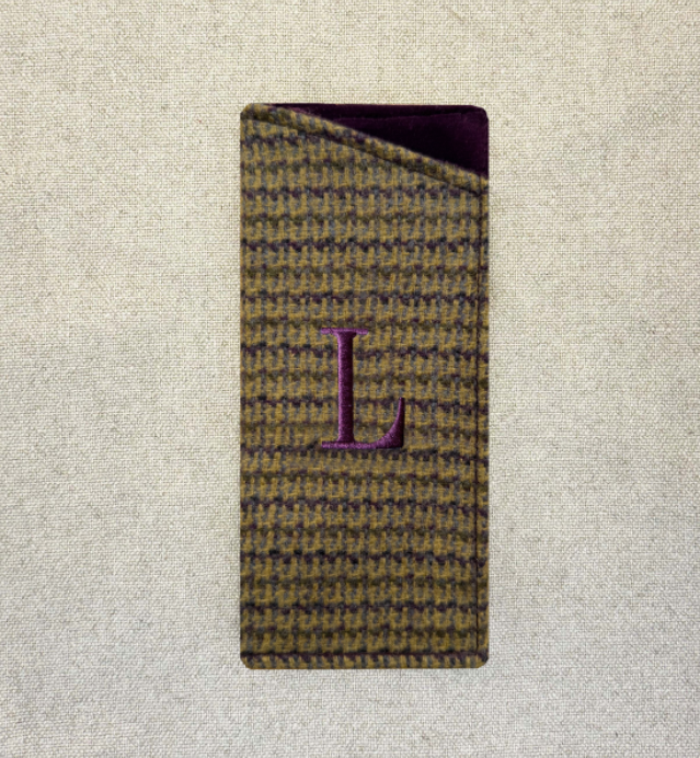 Funda de Anteojos Tweed Morado