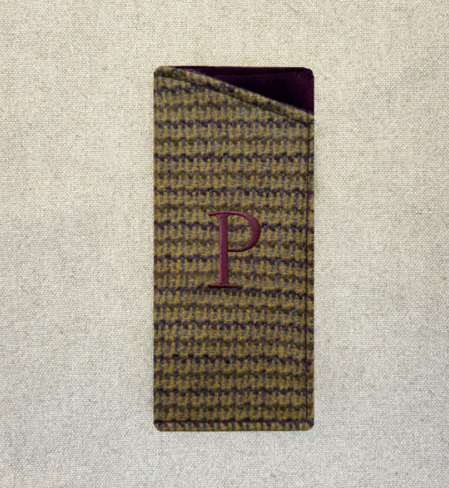 Funda de Anteojos Tweed Morado