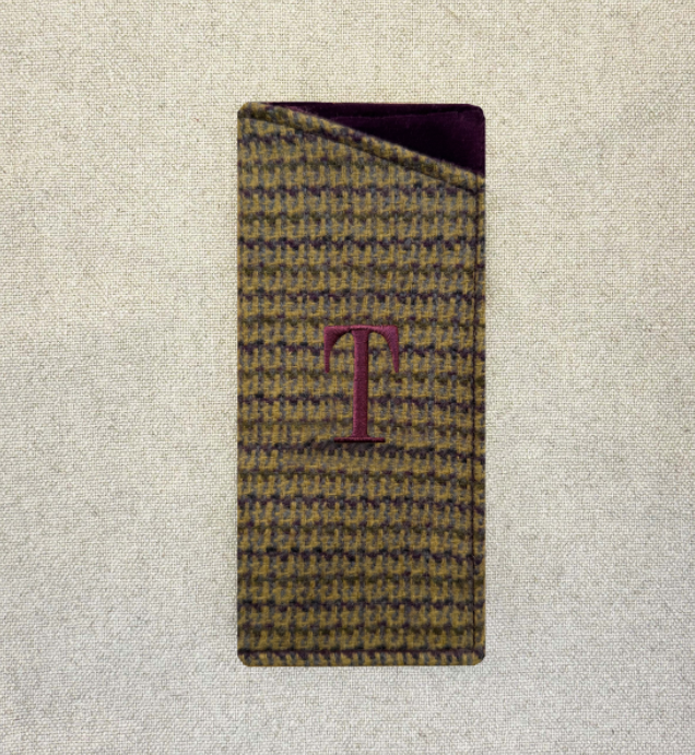 Funda de Anteojos Tweed Morado