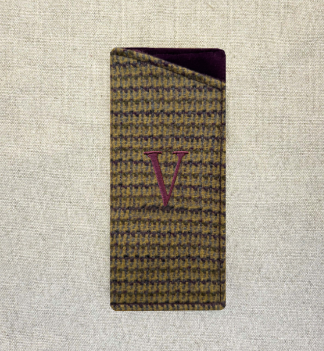 Funda de Anteojos Tweed Morado