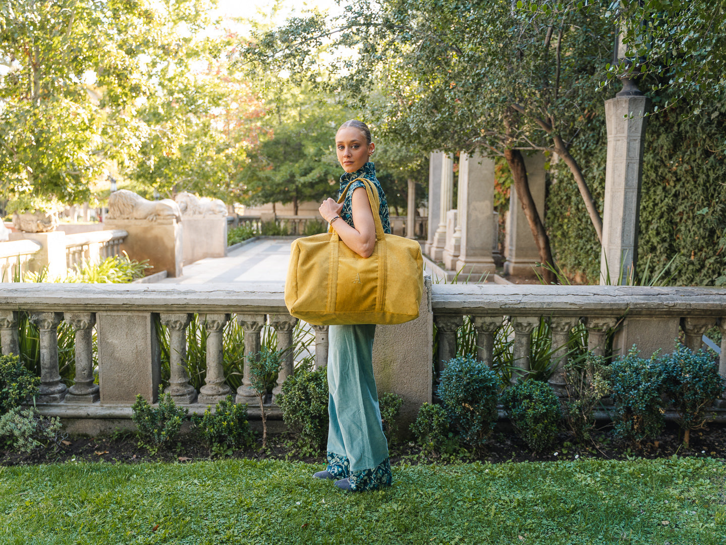 Yellow Big Bag Corduroy