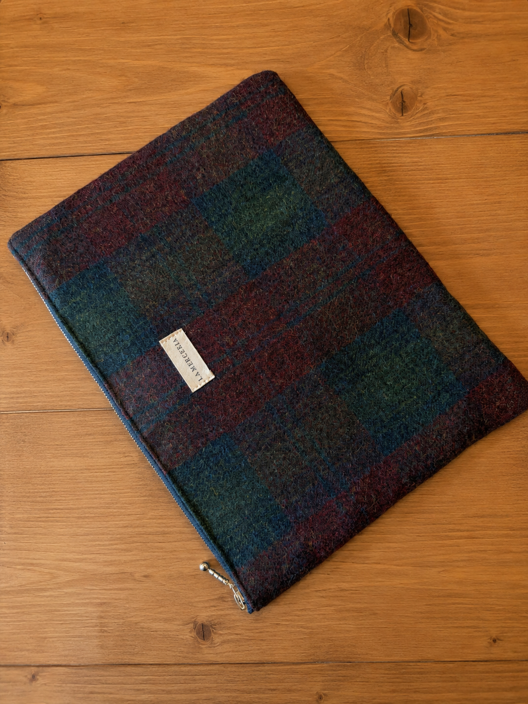Funda Computador Tweed Azul