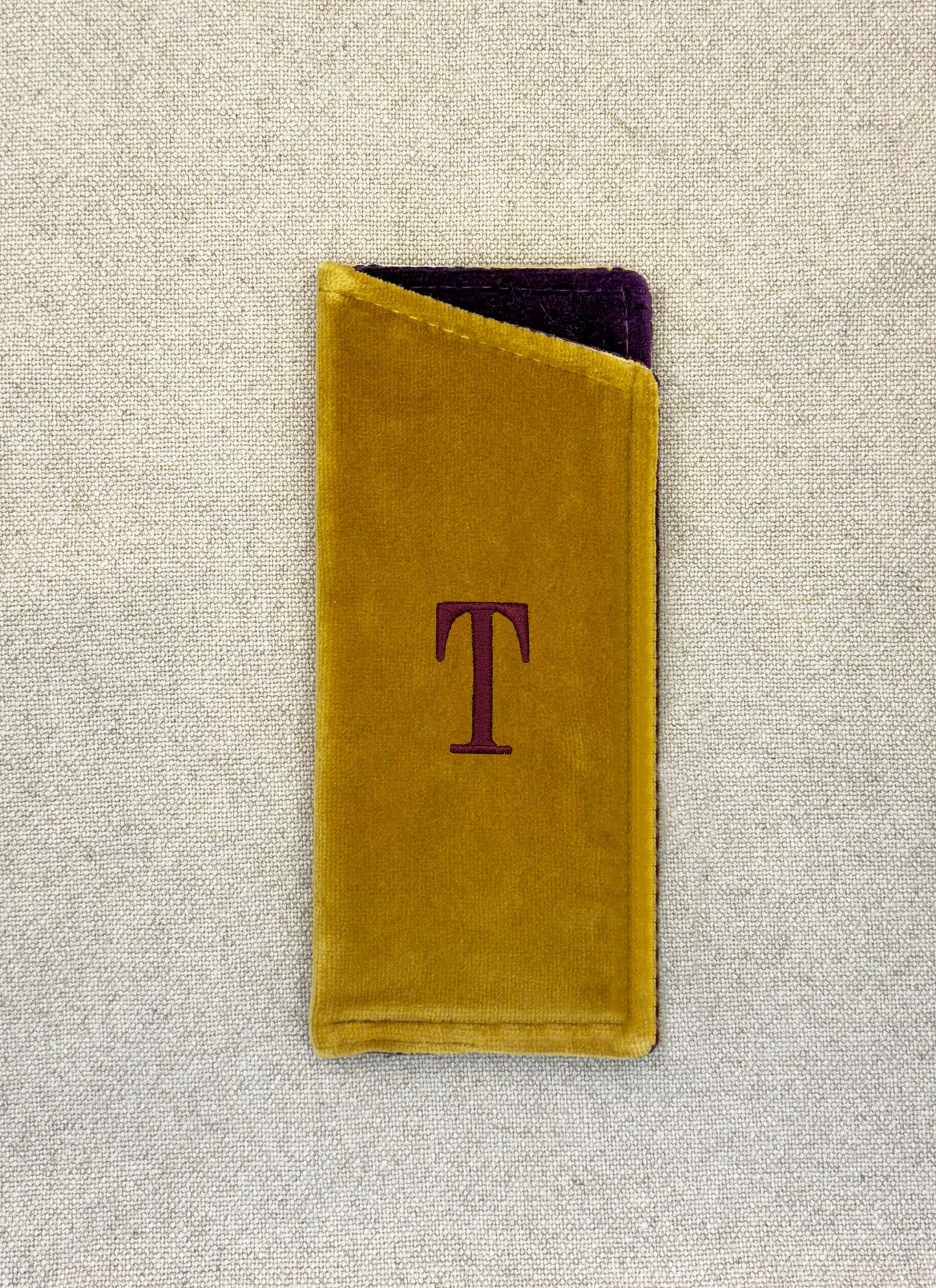 Funda de Anteojos Mostaza Bicolor