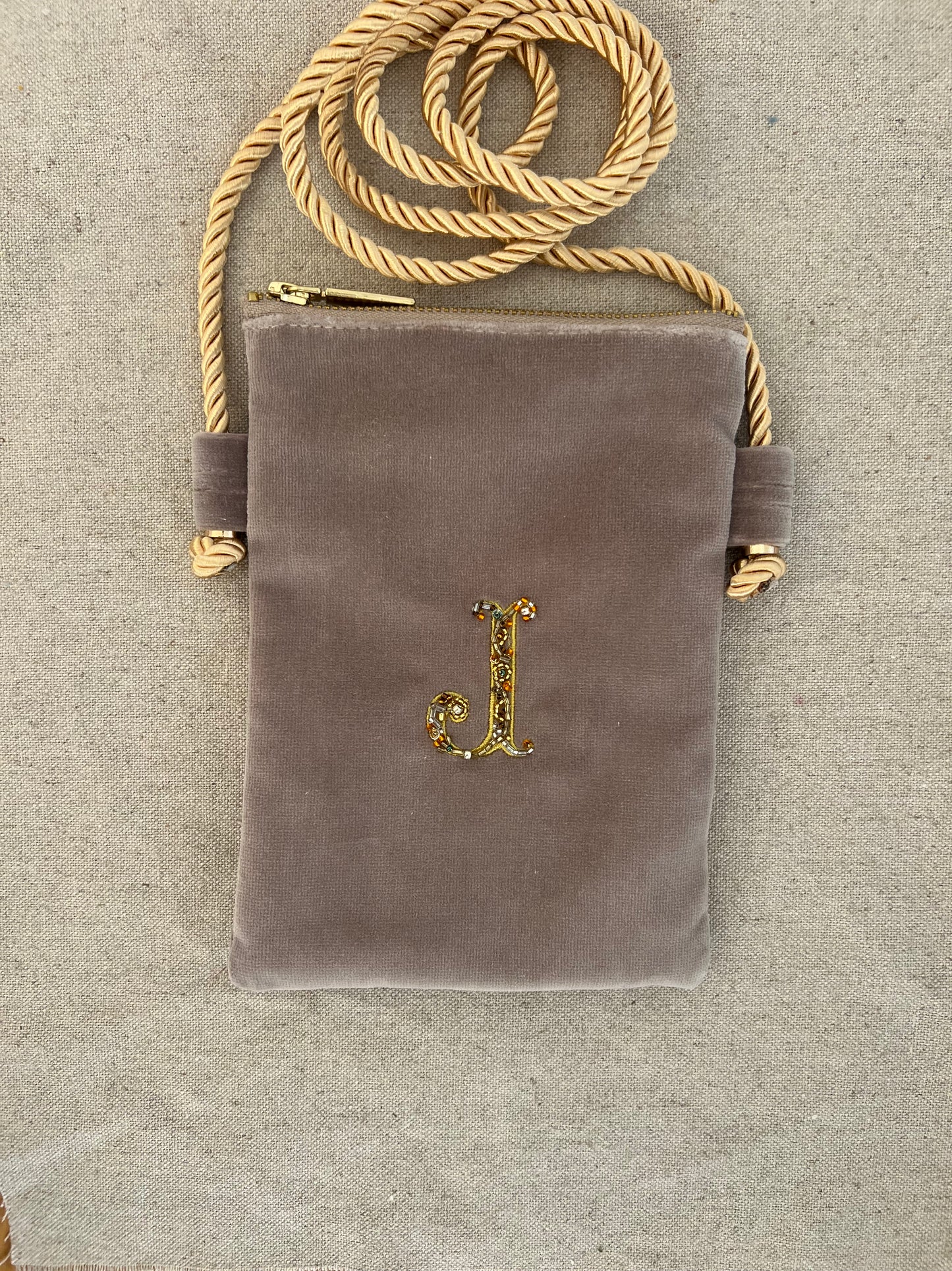 Bandolera Broderie Beige J