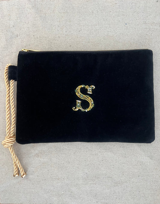 Clutch Broderie Negro S