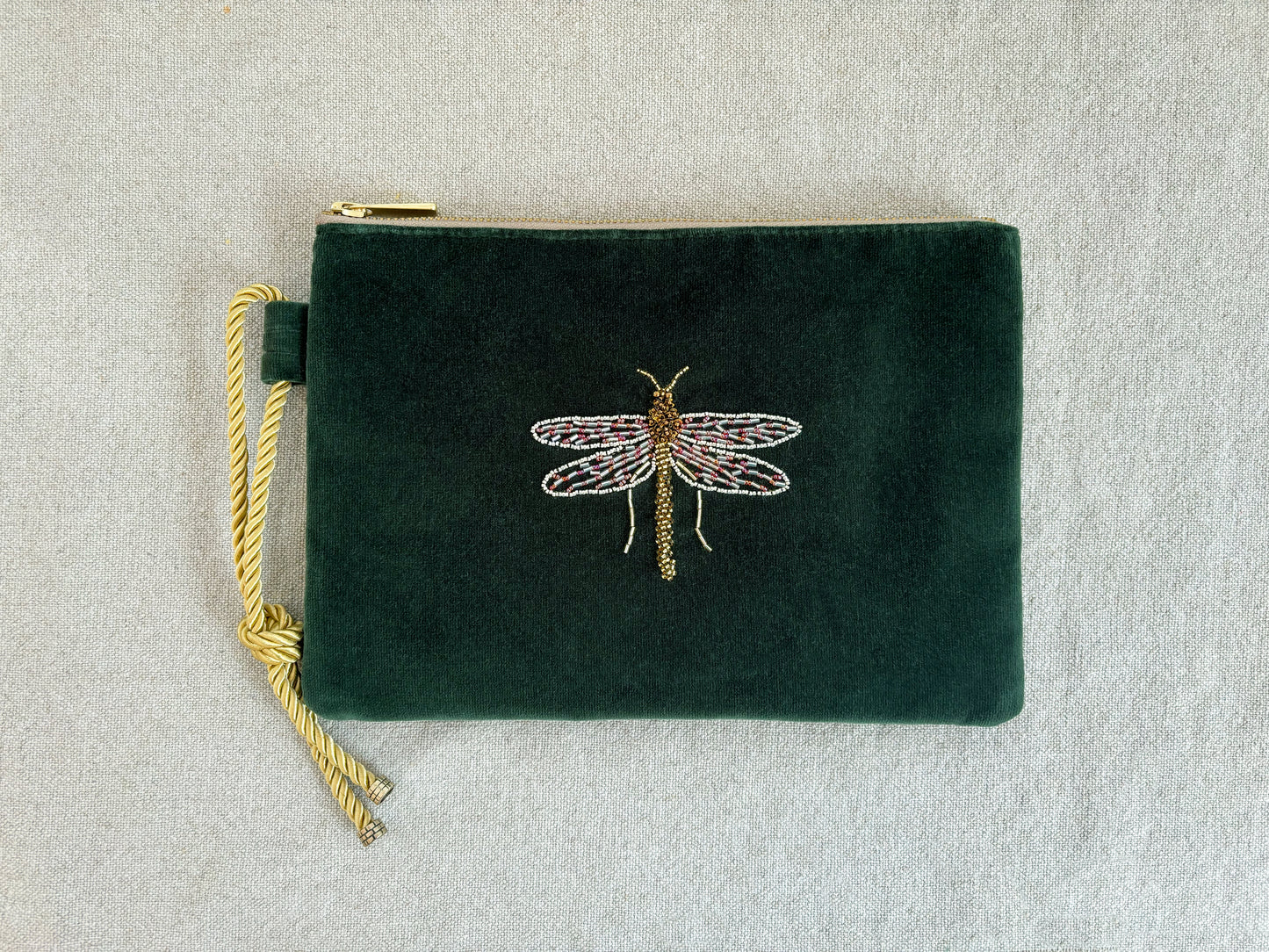 Clutch Bug Libélula Verde Botella