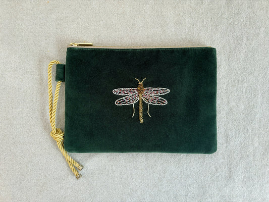 Clutch Bug Libélula Verde Botella