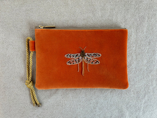 Clutch Bug Libélula Naranja