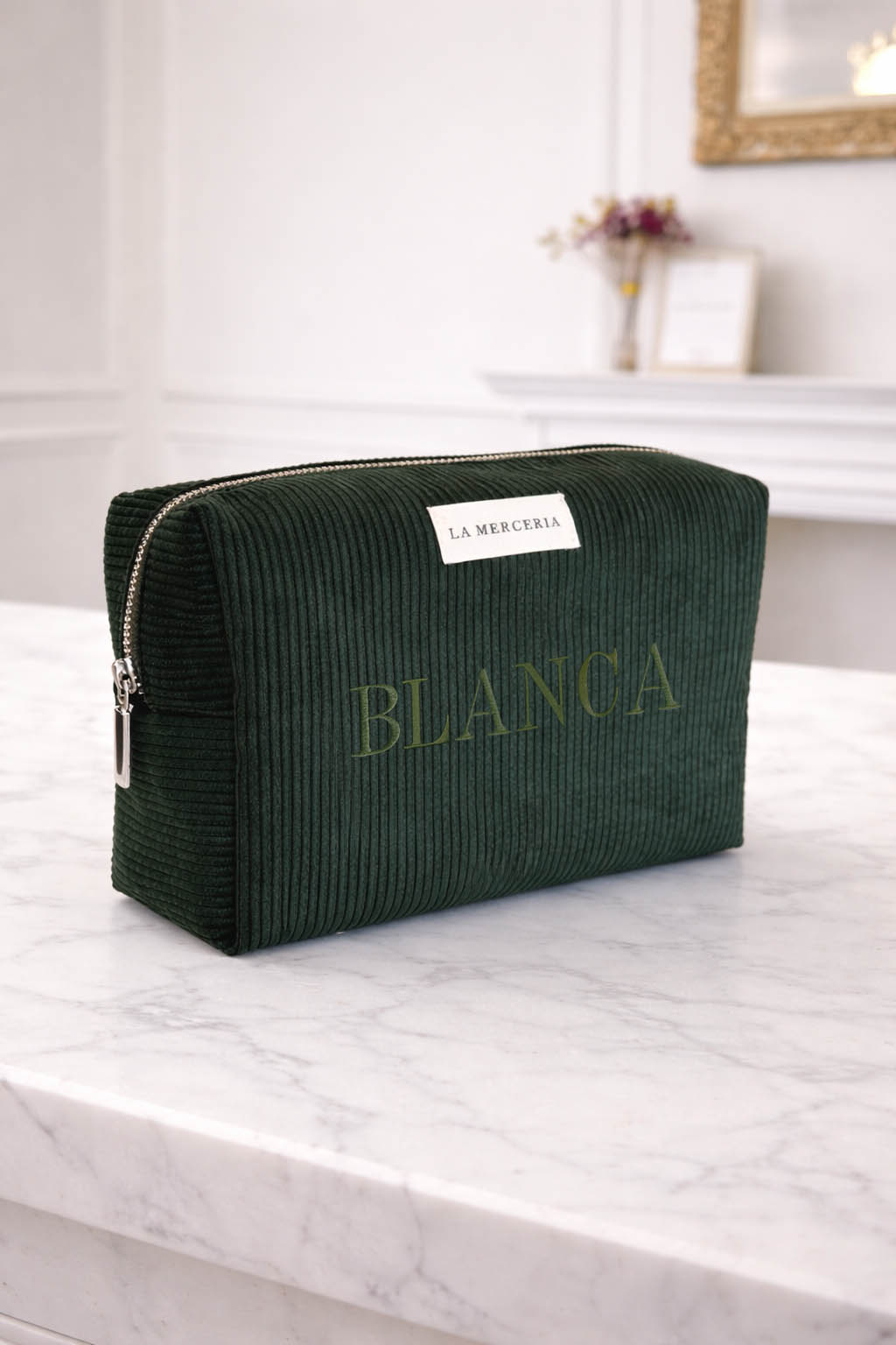 Neceser Green Corduroy